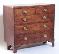Lot 715 - Mahogany chest of drawers