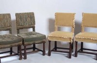 Lot 726 - Eight Cromwellian style chairs.