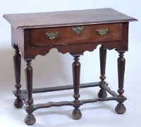 Lot 730 - Oak side table with drawer.