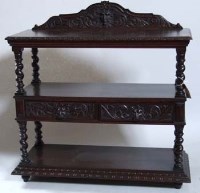 Lot 735 - Victorian stained oak buffet