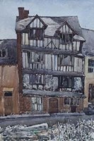Lot 94 - Reginald Haggar, Tudor House, Exeter, watercolour