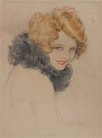 Lot 96 - Wilton Williams, Portrait of a lady, crayon and two other illustrative studies (3)