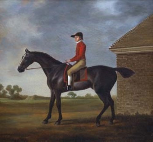 Lot 160 - After George Stubbs, Gimcrack with John Pratt up on Newmarket Heath, oil