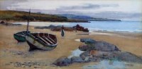 Lot 167 - Willie Stephenson, Lligwy Beach, Moelfre, Anglesey, watercolour