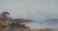 Lot 194 - E.A. Krause, On Loch Etive, North Britain, watercolour