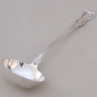 Lot 254 - Victorian silver punch ladle.
