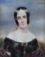 Lot 273 - J. Holmes Jnr, Miniature portrait of a lady and another miniature (2)