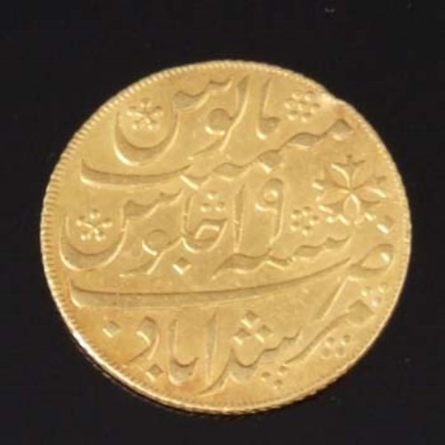 Lot 287 - Urdu East India Co gold coin