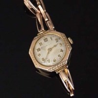 Lot 400 - Rolex lady's gold cased wristwatch circa 1930