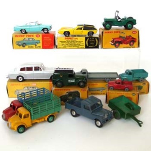 Lot 500 - Collection of eight boxed dinky cars and three unboxed.