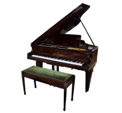 Lot 751 - Rosewood boudoir Grand piano & stool