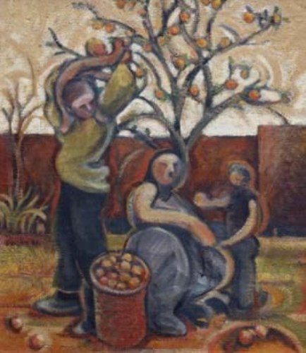 Lot 1 - Jiri Borsky, Autumn Orchard, oil