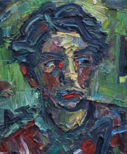 Lot 40 - Adrian Johnson, Male Portrait, Oil