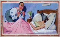 Lot 108 - Donald McGill, But Surely, Darling, watercolour