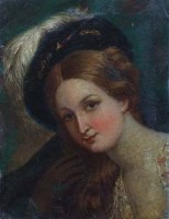 Lot 126 - English School, 18th century, Male and female portraits, oil (2)
