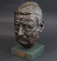Lot 145 - Sam Tonkiss, Portrait of Lowry, bronze