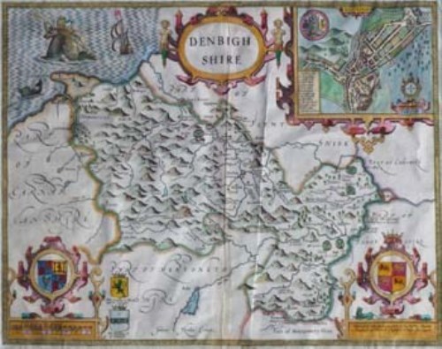Lot 154 - A Map of Denbighshire by John Speede