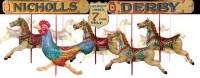 Lot 374 - Funfair Carousel or Merry-go-round fitted ten