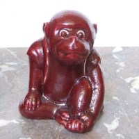 Lot 556 - Bernard Moore flambe monkey DB 4063