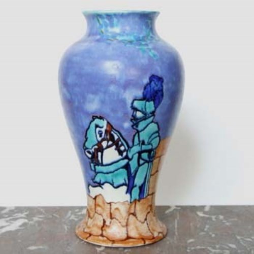 Lot 566 - Clarice Cliff Knight Errent Vase
