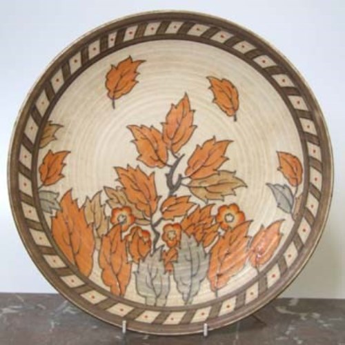 Lot 578 - Charlotte Rhead Crown Ducal Plaque