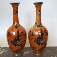 Lot 583 - Pair of Carlton vases DB165/166