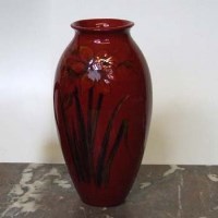 Lot 612 - Royal Doulton flambe trial vase DB4245