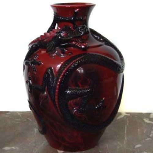 Lot 614 - Royal Doulton Dragon Vase DB3202