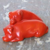 Lot 632 - Royal Doulton snoozing pigs DB2925