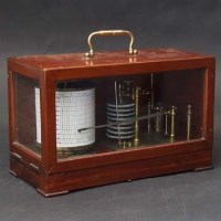 Lot 681 - Mahogany barograph