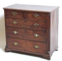Lot 691 - George III Mahogany Chest of Drawers