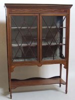 Lot 697 - Mahogany Inlaid Display Cabinet