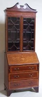 Lot 718 - Edwardian Bureau Bookcase