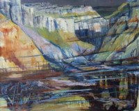 Lot 12 - Dorothy Bradford, Landscape/ Music, oil