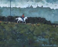 Lot 67 - Roger Eastwood, Evening Ride, oil