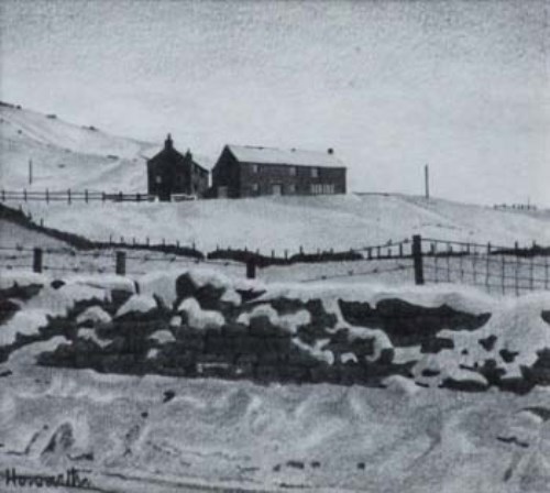 Lot 99 - Russell Howarth, Rural landscapes, pencil (2)