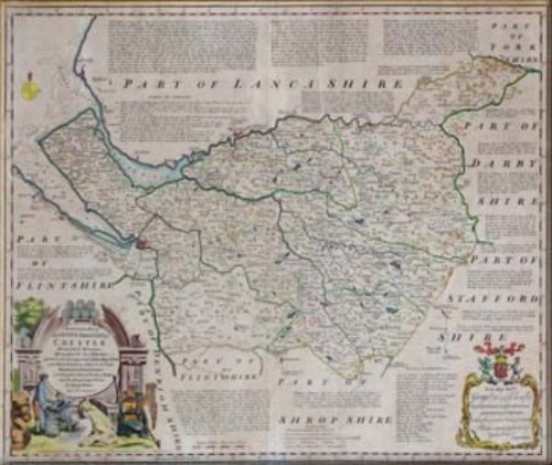 Lot 153 - Cheshire. Bowen (Emanuel), An Accurate Map of the County Palatine of Chester