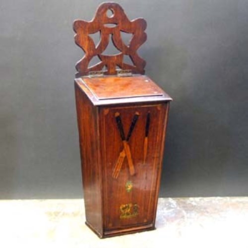 Lot 173 - 19th century mahogany knife box.