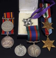 Lot 194 - Medal group awarded to Sgt. R.D. Robertson (7).