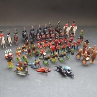 Lot 210 - 63 Mainly Britains Lead Soldiers, Indians, and