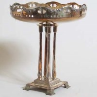Lot 217 - Electro-plated stem dish