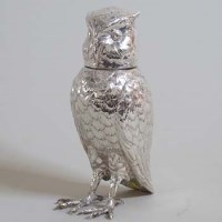 Lot 230 - Berthold Meuller silver owl.
