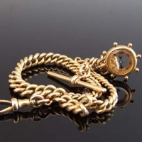 Lot 297 - Fifteen carat gold chain.
