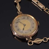 Lot 377 - Gold Rolex ladies wristwatch.