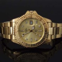 Lot 384 - Rotary gold plated man's watch.