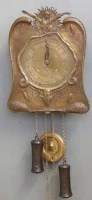 Lot 403 - Art Nouveau continental wall clock.