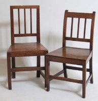 Lot 430 - Set of eight country hepplewhite chairs and a