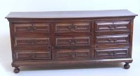 Lot 445 - Oak dresser base.