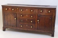Lot 446 - 19th century oak dresser base.