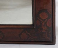 Lot 447 - Dutch inlaid mirror.